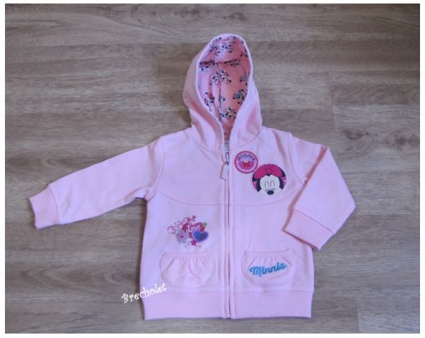 *** outlet *** Moleton rosa c/ capuz Minnie