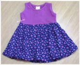 *** outlet ***  Vestido roxo e lilás c/ detalhes corações