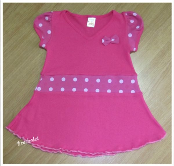 *** outlet *** Vestido rosa c/ detalhes