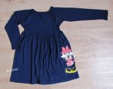 *** outlet *** Vestido mL marinho c/ detalhe lateral Minnie