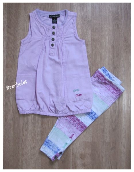 *** outlet *** Conjunto regata + calça lilás Calvin Klein