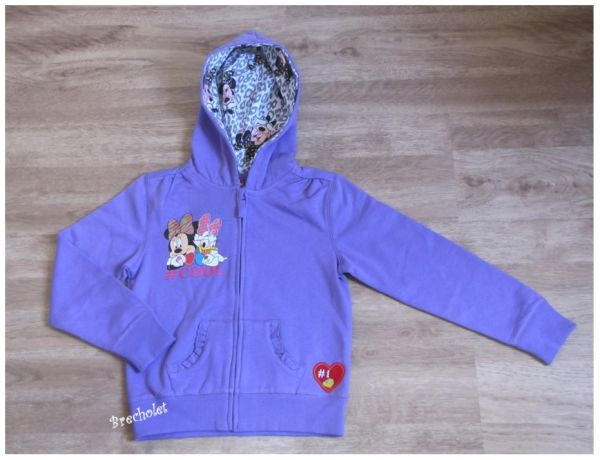 *** outlet *** Moleton roxo c/ capuz Minnie