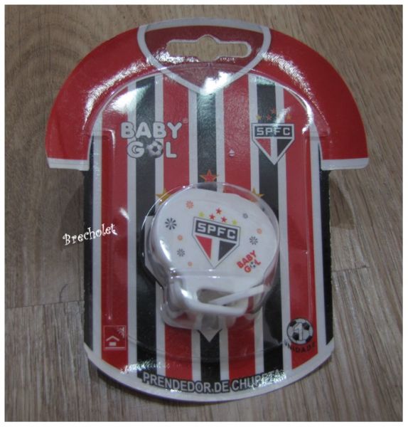 *** outlet *** Prendedor de chupeta SPFC