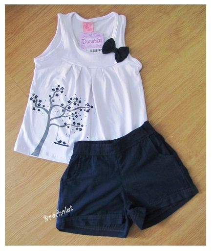 *** outlet *** Conjunto blusinha + shorts