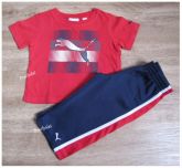 *** brechó *** Conjunto camiseta vermelha + calça marinho Puma