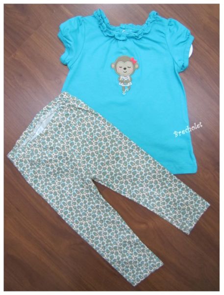 *** outlet *** Conjunto legging + blusa c/ detalhes